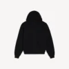 Herren-Hoodie im Vintage-Surfer-Stil mit Reißverschluss in Schwarz Herren-Hoodie im Vintage-Surfer-Stil mit Reißverschluss in Schwarz