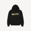 Herren-Hoodie „Messy Spray“ in mittlerer Passform in Schwarz Herren-Hoodie „Messy Spray“ in mittlerer Passform in Schwarz