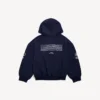 Herren-Hoodie „WFP“ mit Reißverschluss in Regular-Passform, Farbe: Marineblau Herren-Hoodie „WFP“ mit Reißverschluss in Regular-Passform, Farbe: Marineblau