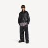 Herren-Jacke in Schwarz/Burgunderrot Herren-Jacke in Schwarz/Burgunderrot