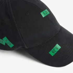 Herren-Kappe „520 Stickers“ in Schwarz