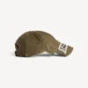 Herren-Kappe mit Masking-Tape-Motiv in Khaki Herren-Kappe mit Masking-Tape-Motiv in Khaki