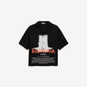 Herren-Kurzarmhemd „The Door“ von Balenciaga in Schwarz Herren-Kurzarmhemd „The Door“ von Balenciaga in Schwarz