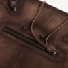 Herren-Messenger-Tasche „Le City“ mit Klappe, klein, in Hell-Espresso