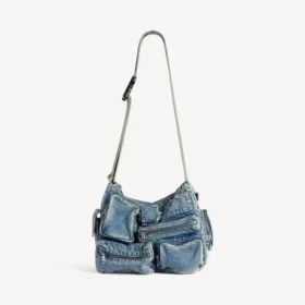 Herren-Messengertasche „Superbusy“ in Vintage-Blau Herren-Messengertasche „Superbusy“ in Vintage-Blau