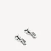 Herren-Ohrringe „Melrose B“ in XS, antikes Silber Herren-Ohrringe „Melrose B“ in XS, antikes Silber