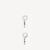 Herren-Ohrringe „Melrose B“ in XS, antikes Silber Herren-Ohrringe „Melrose B“ in XS, antikes Silber