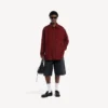 Herren-Overshirt in Rot
