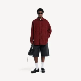 Herren-Overshirt in Rot