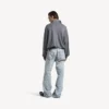 Herren-Rollkragenpullover in Melange-Grau