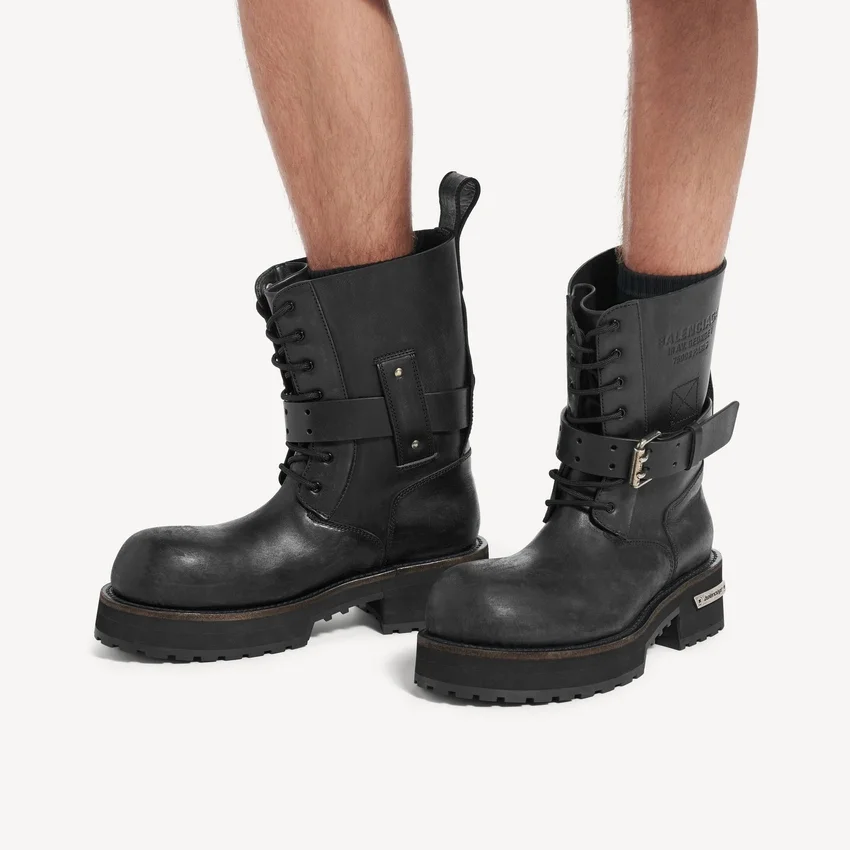 Herren-Schnür-Stiefeletten „Venom“ in Schwarz Herren-Schnür-Stiefeletten „Venom“ in Schwarz