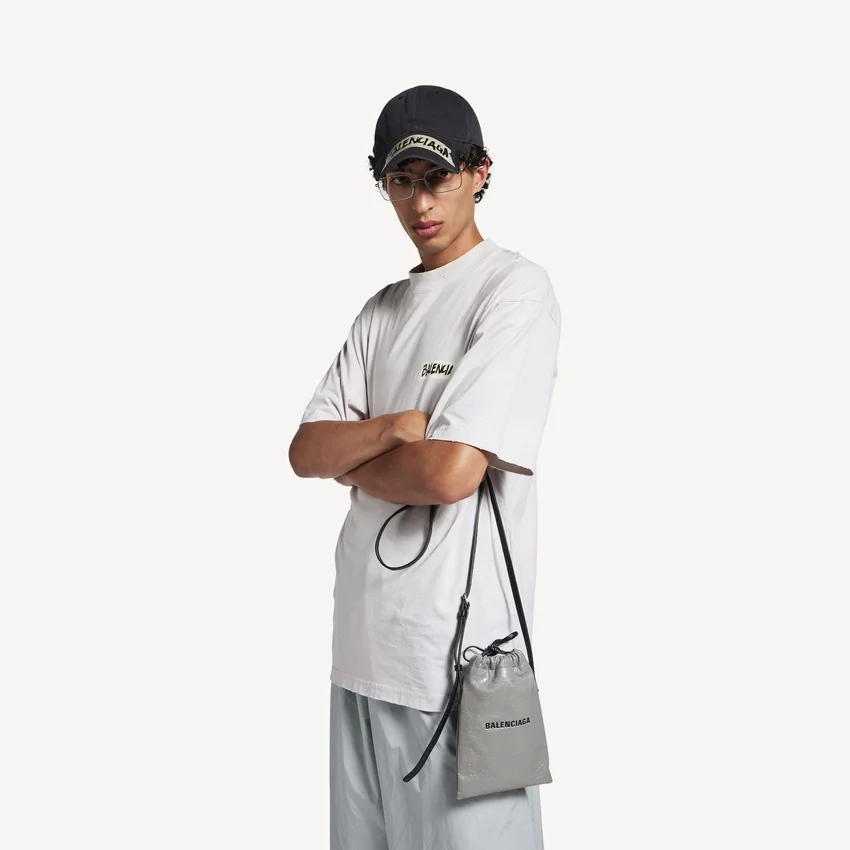 Herren-Shopper mit Handyfach in Balenciaga-Grau Herren-Shopper mit Handyfach in Balenciaga-Grau