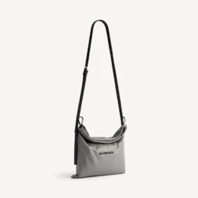 Herren-Shopper-Staubeutel-Umhängetasche, mittelgroß, in Balenciaga-Grau