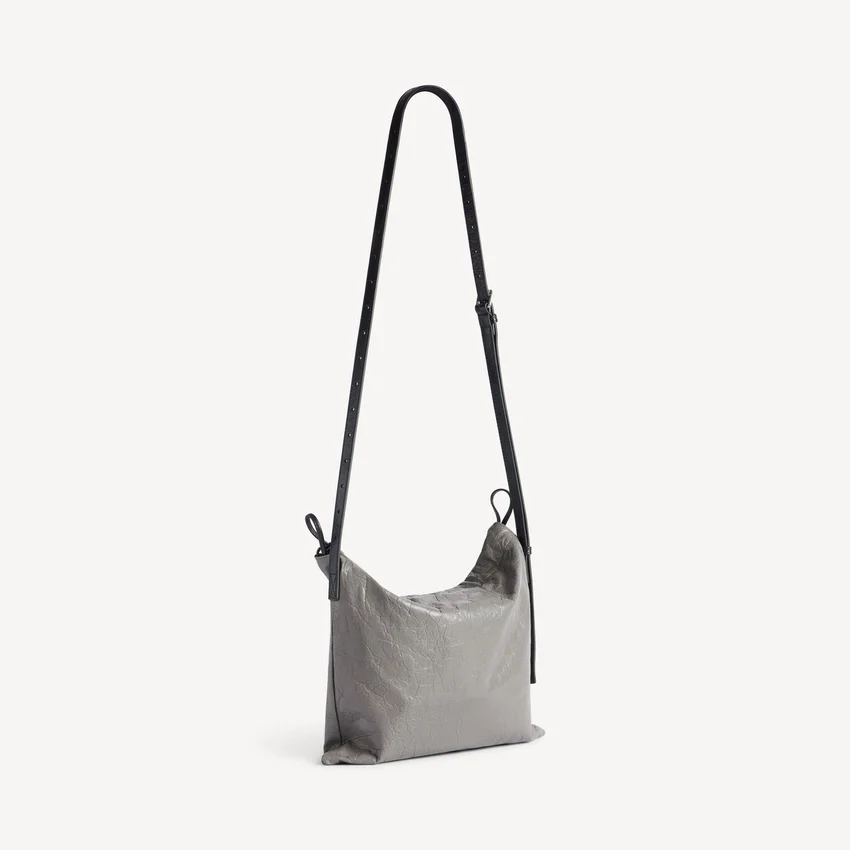 Herren-Shopper-Staubeutel-Umhängetasche, mittelgroß, in Balenciaga-Grau Herren-Shopper-Staubeutel-Umhängetasche, mittelgroß, in Balenciaga-Grau