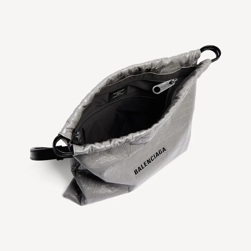 Herren-Shopper-Staubeutel-Umhängetasche, mittelgroß, in Balenciaga-Grau Herren-Shopper-Staubeutel-Umhängetasche, mittelgroß, in Balenciaga-Grau