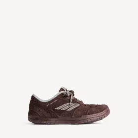 Herren-Sneaker „Hamptons“ aus Wildleder in Dunkelbraun/Grau