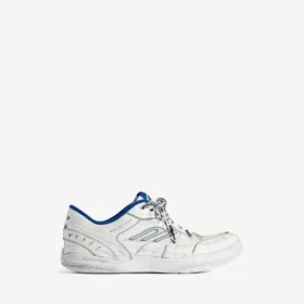 Herren-Sneaker „Hamptons“ im Used-Look in Weiß/Dunkelblau/Grau