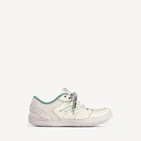 Herren-Sneaker „Hamptons“ mit mittlerem Used-Look in Beige/Grün