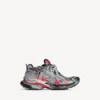 Herren-Sneaker im Farbverlauf in Grau/Rot/Schwarz Herren-Sneaker im Farbverlauf in Grau/Rot/Schwarz