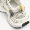 Herren-Sneaker in 3XL mit Anhängern in Weiß/Gelb/Silber/Schwarz