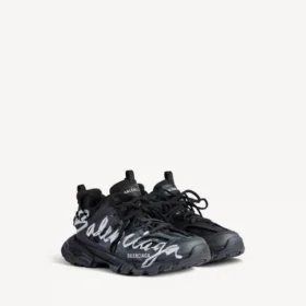 Herren-Sneaker „Track Signature“ in Schwarz/Weiß