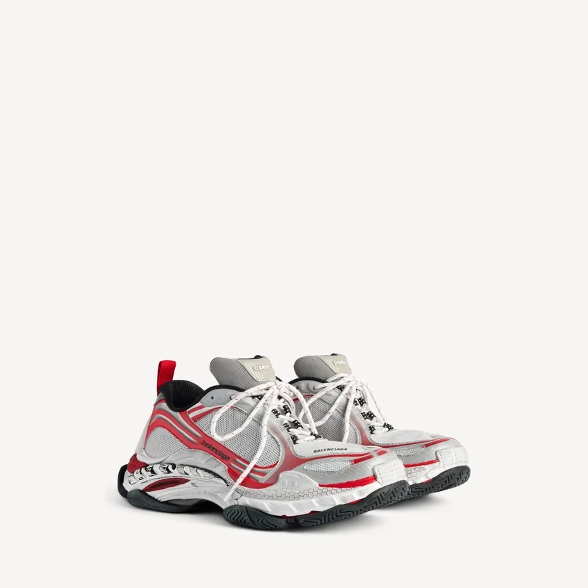 Herren-Sneaker „Triple S.2“ in Grau/Rot/Weiß Herren-Sneaker „Triple S.2“ in Grau/Rot/Weiß