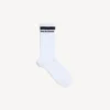 Herren-Socken mit Logo in Weiß/Schwarz Herren-Socken mit Logo in Weiß/Schwarz