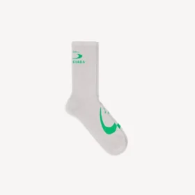 Herren-Socken mit „Loop Sports Icon“-Motiv in Grau/Grün