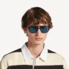 Herren-Sonnenbrille „Daily Pilot“ in dunklem Karamell-Havana