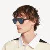 Herren-Sonnenbrille „Daily Pilot“ in dunklem Karamell-Havana