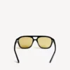 Herren-Sonnenbrille „Daily Pilot“ in Schwarz/Gelb