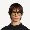 Herren-Sonnenbrille „Daily Pilot“ in Schwarz/Gelb
