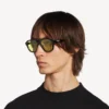Herren-Sonnenbrille „Daily Pilot“ in Schwarz/Gelb