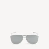Herren-Sonnenbrille „Monday Pilot“ in hellem Ruthenium Herren-Sonnenbrille „Monday Pilot“ in hellem Ruthenium