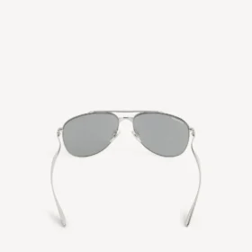 Herren-Sonnenbrille „Monday Pilot“ in hellem Ruthenium