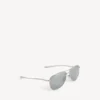 Herren-Sonnenbrille „Monday Pilot“ in hellem Ruthenium Herren-Sonnenbrille „Monday Pilot“ in hellem Ruthenium