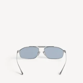 Herren-Sonnenbrille „Tag 3.0“ mit D-Rahmen in Silber