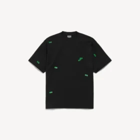 Herren-T-Shirt „520 Stickers“ in mittlerer Passform in Schwarz/Grün Herren-T-Shirt „520 Stickers“ in mittlerer Passform in Schwarz/Grün