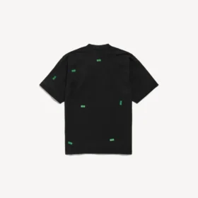 Herren-T-Shirt „520 Stickers“ in mittlerer Passform in Schwarz/Grün Herren-T-Shirt „520 Stickers“ in mittlerer Passform in Schwarz/Grün
