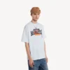 Herren-T-Shirt „Bumper Stickers“ in mittlerer Passform, weiß Herren-T-Shirt „Bumper Stickers“ in mittlerer Passform, weiß