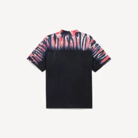 Herren-T-Shirt in schwarzer Farbe mit „Extreme Tie-Dye“-Motiv und mittlerer Passform