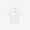 Herren-T-Shirt in weißer Farbe mit skizzenhaftem Aufdruck und mittlerer Passform Herren-T-Shirt in weißer Farbe mit skizzenhaftem Aufdruck und mittlerer Passform