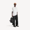 Herren-T-Shirt in weißer Farbe mit skizzenhaftem Aufdruck und mittlerer Passform Herren-T-Shirt in weißer Farbe mit skizzenhaftem Aufdruck und mittlerer Passform