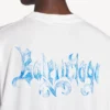 Herren-T-Shirt in weißer Farbe mit skizzenhaftem Aufdruck und mittlerer Passform Herren-T-Shirt in weißer Farbe mit skizzenhaftem Aufdruck und mittlerer Passform