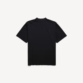 Herren-T-Shirt „Messy Spray“ in mittlerer Passform  in Schwarz