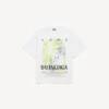 Herren-T-Shirt „The Window“ in mittlerer Passform, in Weiß