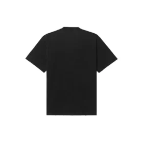 Herren-T-Shirt von Balenciaga mit Rammstein-Deutschland-Band-Motiv, kurzärmelig, schwarz 651795TLV511000