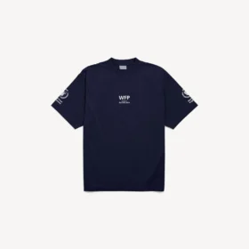 Herren-T-Shirt „WFP“ in mittlerer Passform, Farbe: Marineblau