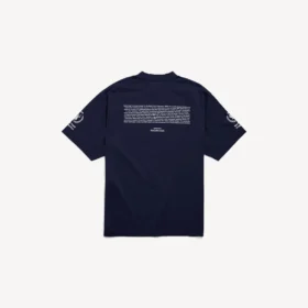 Herren-T-Shirt „WFP“ in mittlerer Passform, Farbe: Marineblau