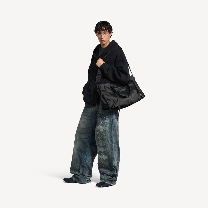 Herren-Tasche „Le City“ groß in Schwarz Herren-Tasche „Le City“ groß in Schwarz